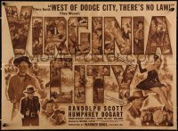 9p0090 VIRGINIA CITY herald 1940 Errol Flynn, Humphrey Bogart, Randolph Scott, Miriam Hopkins, rare!