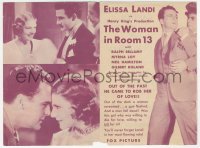 9p0062 WOMAN IN ROOM 13 herald 1932 Elissa Landi, Gilbert Roland, Neil Hamilton, ultra rare!