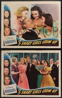 9p1411 3 SMART GIRLS GROW UP 4 LCs 1939 Deanna Durbin, Nan Grey, Helen Parrish, Charles Winninger!