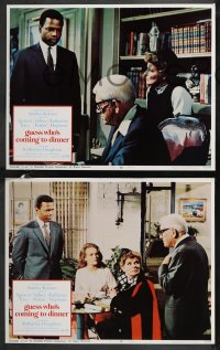 9p1359 GUESS WHO'S COMING TO DINNER 8 LCs 1967 Sidney Poitier, Spencer Tracy, Katharine Hepburn!