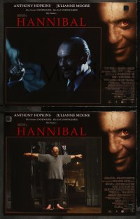 9p1341 HANNIBAL 12 LCs 2000 Anthony Hopkins as Dr. Lector, Julianne Moore, Ray Liotta!
