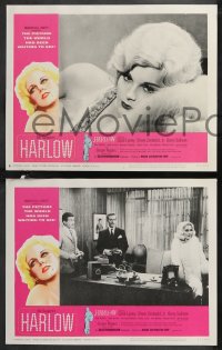 9p1360 HARLOW 8 LCs 1965 great images of Carol Lynley as Jean Harlow The Blonde Bombshell!