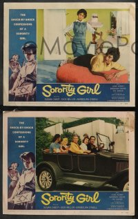 9p1381 SORORITY GIRL 8 LCs 1957 AIP, the shock by shock confessions of a bad girl, Susan Cabot!
