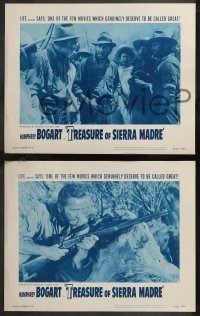 9p1396 TREASURE OF THE SIERRA MADRE 7 LCs R1956 Humphrey Bogart, Tim Holt & Walter Huston, classic