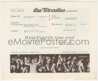 9p0017 HALLELUJAH French program 1930 King Vidor all-black musical, Nina Mae McKinney, ultra rare!