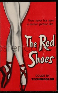 9p0019 RED SHOES English program 1949 Michael Powell & Emeric Pressburger, dancer Moira Shearer!