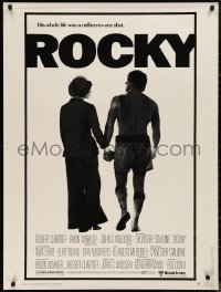 9r0400 ROCKY 30x40 1977 Sylvester Stallone & Talia Shire holding hands, boxing classic!