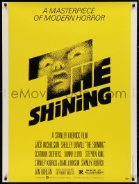 9r0401 SHINING 30x40 1980 Stephen King & Stanley Kubrick, Nicholson, iconic art by Saul Bass, rare!