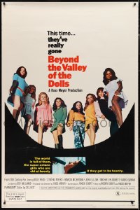 9r0136 BEYOND THE VALLEY OF THE DOLLS 40x60 1970 Russ Meyer's girls who are old at twenty, Ebert
