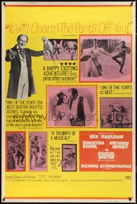 9r0144 DOCTOR DOLITTLE 40x60 1967 Rex Harrison speaks with animals, directed by Richard Fleischer!