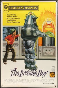 9r0155 INVISIBLE BOY 40x60 R1973 Richard Eyer, Robby the Robot, Solie art, better than original!