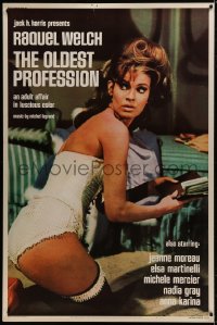 9r0158 OLDEST PROFESSION 40x60 1968 completely different and far sexier image of Raquel Welch!