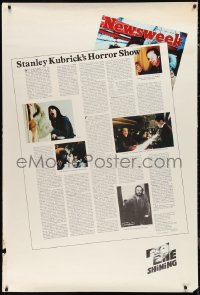 9r0166 SHINING 40x60 1980 Stanley Kubrick's Horror Show highlighted in Newsweek Magazine!