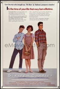 9r0167 SIXTEEN CANDLES 40x60 1984 Molly Ringwald, Anthony Michael Hall, directed by John Hughes!