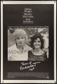 9r0174 TERMS OF ENDEARMENT 2-sided printer's test 40x60 1983 Shirley MacLaine & Debra Winger!
