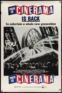 9r0175 THIS IS CINERAMA 40x60 R1973 back to entertain a whole new generation, roller coaster!