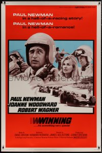 9r0179 WINNING 40x60 R1973 Paul Newman, Joanne Woodward, Indy car racing images!