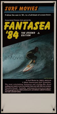 9r0406 FANTASEA '84 Aust daybill 1984 great close up surfing photo, a blast of ocean fever!