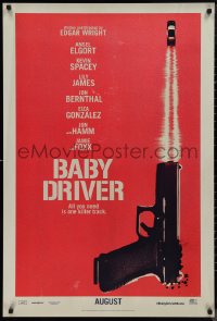 9r1056 BABY DRIVER teaser 1sh 2017 Ansel Elgort in the title role, Spacey, James, Jon Bernthal!