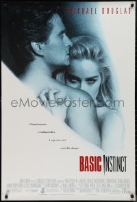9r1061 BASIC INSTINCT 1sh 1992 Paul Verhoeven directed, Michael Douglas & sexy Sharon Stone!