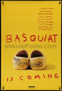 9r1062 BASQUIAT teaser 1sh 1996 Jeffrey Wright as Jean Michel Basquiat, directed by Julian Schnabel!
