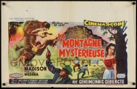 9r0511 BEAST OF HOLLOW MOUNTAIN Belgian 1956 from the dawn of history, Wik dinosaur artwork!