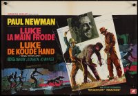 9r0514 COOL HAND LUKE Belgian 1967 Paul Newman prison escape classic, different Ray artwork!