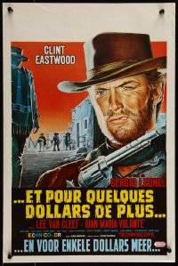 9r0518 FOR A FEW DOLLARS MORE Belgian R1970s Sergio Leone, Clint Eastwood is most dangerous man!