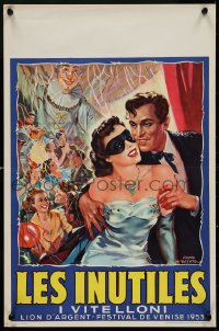 9r0520 I VITELLONI Belgian 1953 Federico Fellini's The Young & The Passionate, wonderful art!