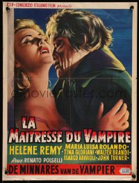 9r0533 VAMPIRE & THE BALLERINA Belgian 1962 different art of Remy with grotesque monster, ultra rare!