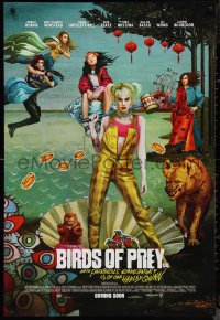 9r1080 BIRDS OF PREY int'l advance DS 1sh 2020 Margot Robbie as Harley Quinn, great surreal artwork!