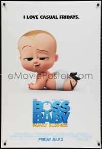 9r1090 BOSS BABY: FAMILY BUSINESS advance DS 1sh 2021 CGI, infant in diaper loves casual Fridays!