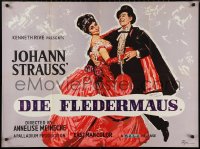 9r0667 DIE FLEDERMAUS British quad 1967 Marianna Koch, from Johann Strauss' opera!
