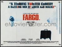 9r0670 FARGO DS British quad 1996 Coen Brothers murder thriller, small town, big crime!