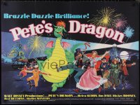 9r0684 PETE'S DRAGON British quad 1978 Walt Disney animation/live action, different montage of Elliott!