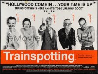 9r0688 TRAINSPOTTING DS British quad 1996 heroin addict Ewan McGregor, directed by Danny Boyle