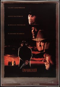 9r0120 UNFORGIVEN bus stop 1992 Clint Eastwood, Gene Hackman, Richard Harris, Morgan Freeman!