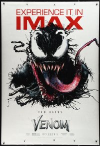 9r0121 VENOM IMAX DS bus stop 2018 great art of Tom Hardy as the creepy Marvel Comics superhero!