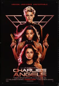 9r1099 CHARLIE'S ANGELS int'l teaser DS 1sh 2019 Kristen Stewart with Naomi Scott & Ella Balinska!