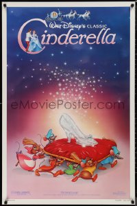 9r1101 CINDERELLA 1sh R1987 Walt Disney classic romantic musical fantasy cartoon!