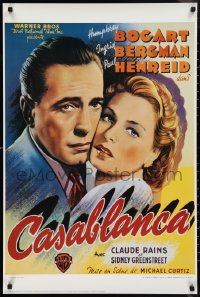 9r0474 CASABLANCA 24x36 commercial poster 1992 Humphrey Bogart & Bergman, from the Belgian poster!