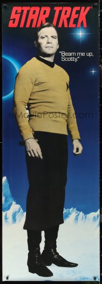 9r0065 STAR TREK 2 26x74 commercial posters 1991 Captain Kirk and Mr. Spock on transporter!