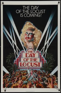 9r1115 DAY OF THE LOCUST teaser 1sh 1975 Schlesinger's version of West's novel, David Edward Byrd art