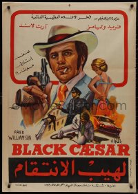 9r0731 BLACK CAESAR Egyptian poster 1978 AIP Williamson different Aziz blaxploitation art!