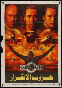 9r0740 CON AIR Egyptian poster 1997 Nicholas Cage, John Cusack, John Malkovich, Steve Buscemi!
