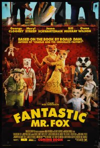 9r1141 FANTASTIC MR. FOX int'l advance DS 1sh 2009 Wes Anderson stop-motion, Clooney, Streep