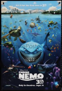 9r1144 FINDING NEMO advance DS 1sh R2012 Disney & Pixar animated fish movie, cool image of cast!