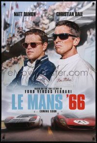 9r1148 FORD V FERRARI style B int'l teaser DS 1sh 2019 Bale, Damon, the American dream, Le Mans '66!