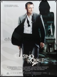 9r0193 CASINO ROYALE DS French 1p 2006 Daniel Craig as Bond, Aston Martin & sexy silhouette!