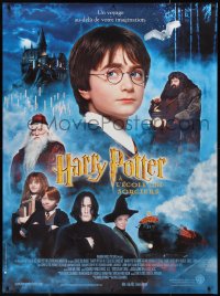 9r0203 HARRY POTTER & THE PHILOSOPHER'S STONE French 1p 2001 cool different cast montage!
